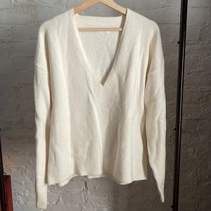 Oak & Fort deep V-neck sweater